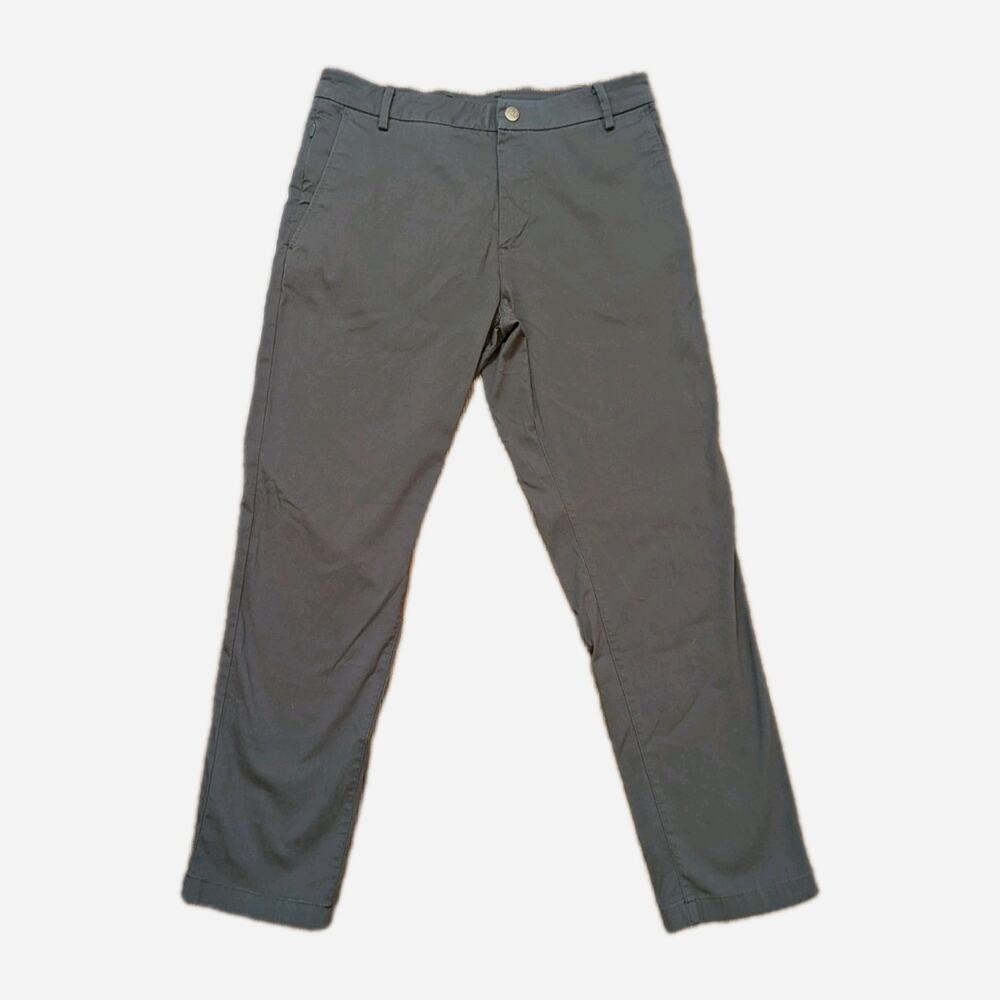 Birddogs Pants Mens 30x29.5 Gray Stretch Khakis Lined Performance Chino Casual